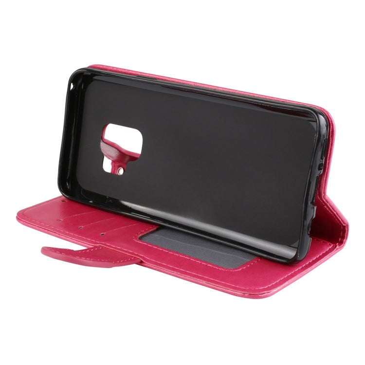 For Galaxy S9 Flamingo Print Horizontal Flip Leather Case with Holder & Wallet & Card Slots & Photo Frame