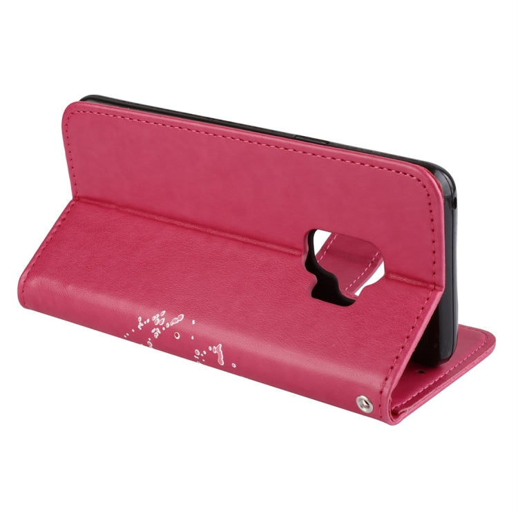 For Galaxy S9 Flamingo Print Horizontal Flip Leather Case with Holder & Wallet & Card Slots & Photo Frame