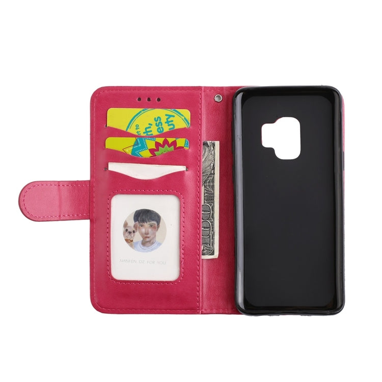 For Galaxy S9 Flamingo Print Horizontal Flip Leather Case with Holder & Wallet & Card Slots & Photo Frame