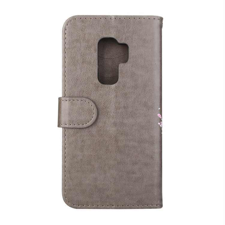 For Galaxy S9+ Flamingo Print Horizontal Flip Leather Case with Holder & Wallet & Card Slots & Photo Frame