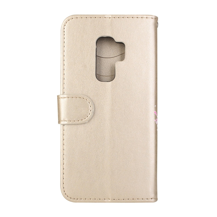 For Galaxy S9+ Flamingo Print Horizontal Flip Leather Case with Holder & Wallet & Card Slots & Photo Frame