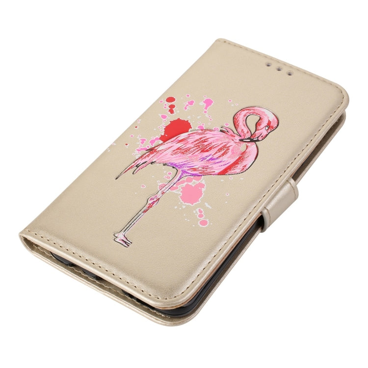 For Galaxy S9+ Flamingo Print Horizontal Flip Leather Case with Holder & Wallet & Card Slots & Photo Frame