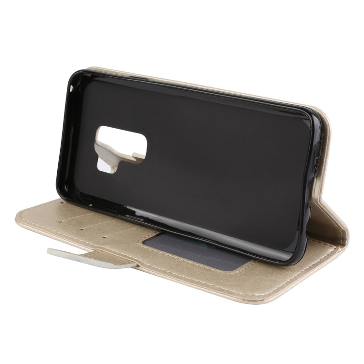 For Galaxy S9+ Flamingo Print Horizontal Flip Leather Case with Holder & Wallet & Card Slots & Photo Frame