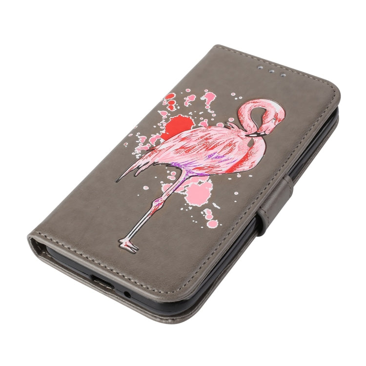 For Galaxy J2 Pro (2018) Flamingo Print Horizontal Flip Leather Case with Holder & Wallet & Card Slots & Photo Frame
