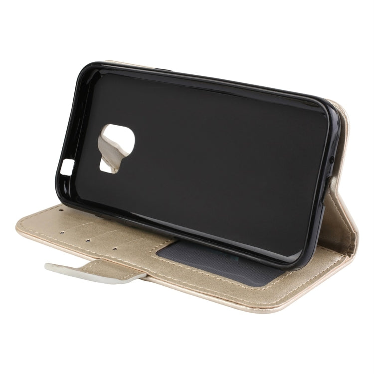 For Galaxy J2 Pro (2018) Flamingo Print Horizontal Flip Leather Case with Holder & Wallet & Card Slots & Photo Frame