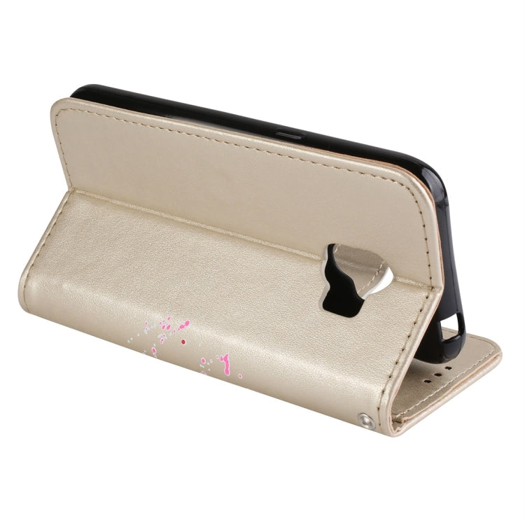 For Galaxy J2 Pro (2018) Flamingo Print Horizontal Flip Leather Case with Holder & Wallet & Card Slots & Photo Frame