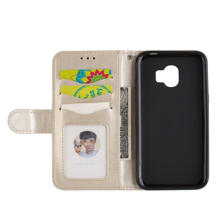 For Galaxy J2 Pro (2018) Flamingo Print Horizontal Flip Leather Case with Holder & Wallet & Card Slots & Photo Frame