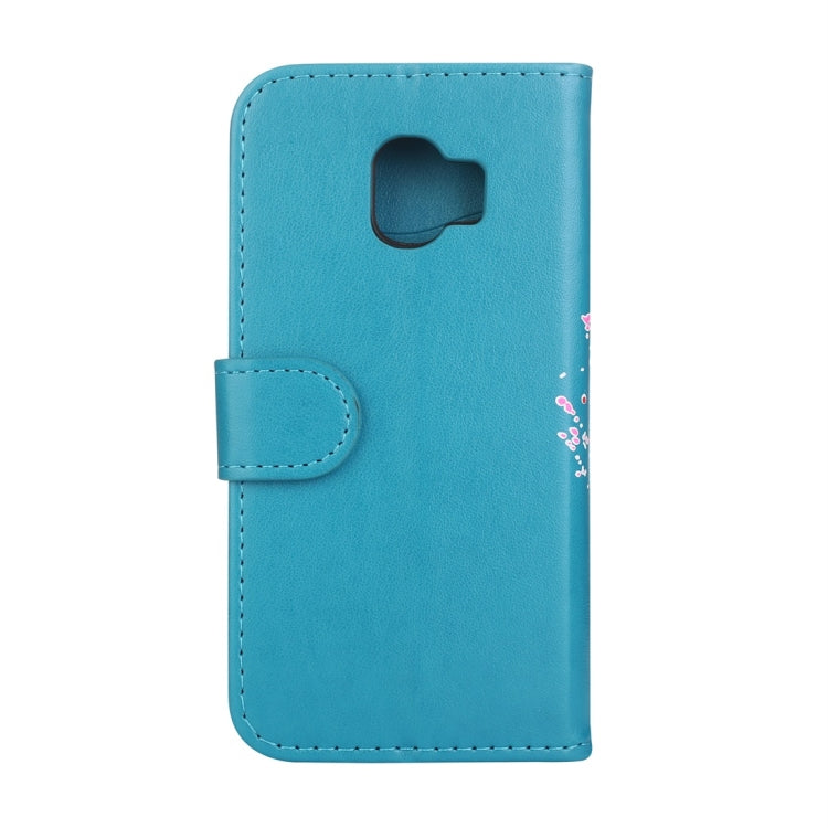 For Galaxy J2 Pro (2018) Flamingo Print Horizontal Flip Leather Case with Holder & Wallet & Card Slots & Photo Frame