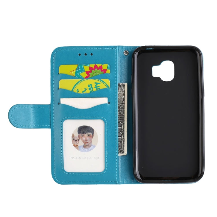 For Galaxy J2 Pro (2018) Flamingo Print Horizontal Flip Leather Case with Holder & Wallet & Card Slots & Photo Frame