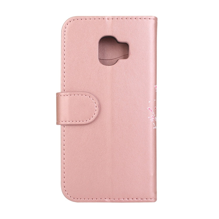 For Galaxy J2 Pro (2018) Flamingo Print Horizontal Flip Leather Case with Holder & Wallet & Card Slots & Photo Frame