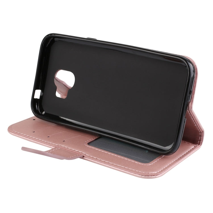 For Galaxy J2 Pro (2018) Flamingo Print Horizontal Flip Leather Case with Holder & Wallet & Card Slots & Photo Frame