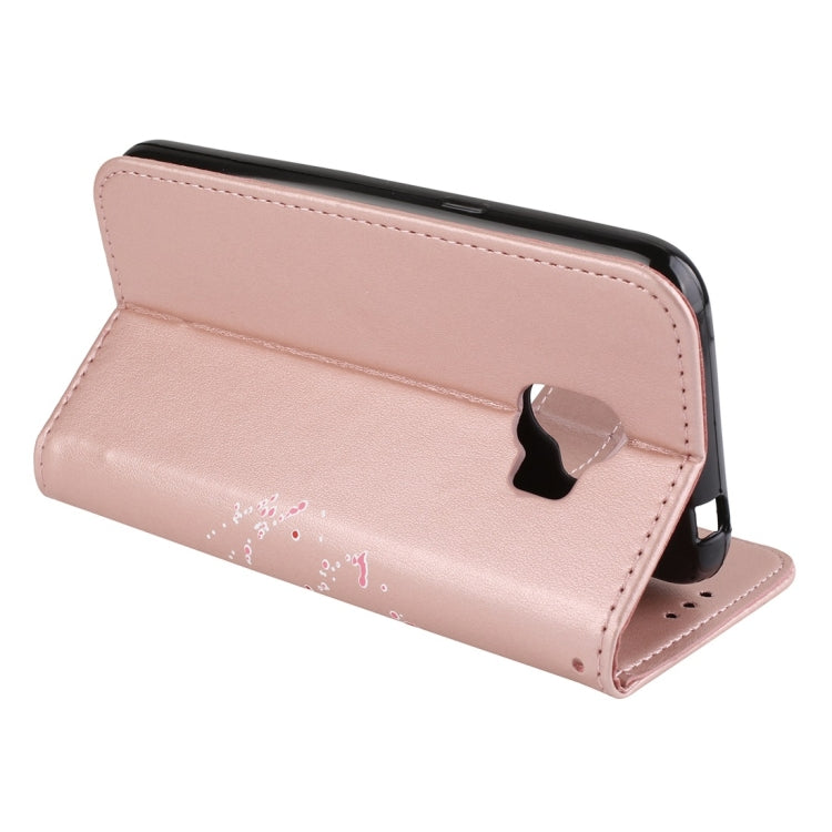For Galaxy J2 Pro (2018) Flamingo Print Horizontal Flip Leather Case with Holder & Wallet & Card Slots & Photo Frame