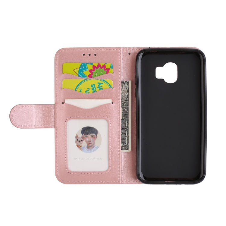 For Galaxy J2 Pro (2018) Flamingo Print Horizontal Flip Leather Case with Holder & Wallet & Card Slots & Photo Frame