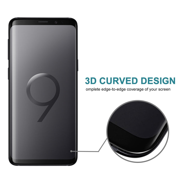 For Galaxy S9 0.3mm 9H Surface Hardness 3D Privacy Anti-glare Tempered Glass Protective Film (Transparent)