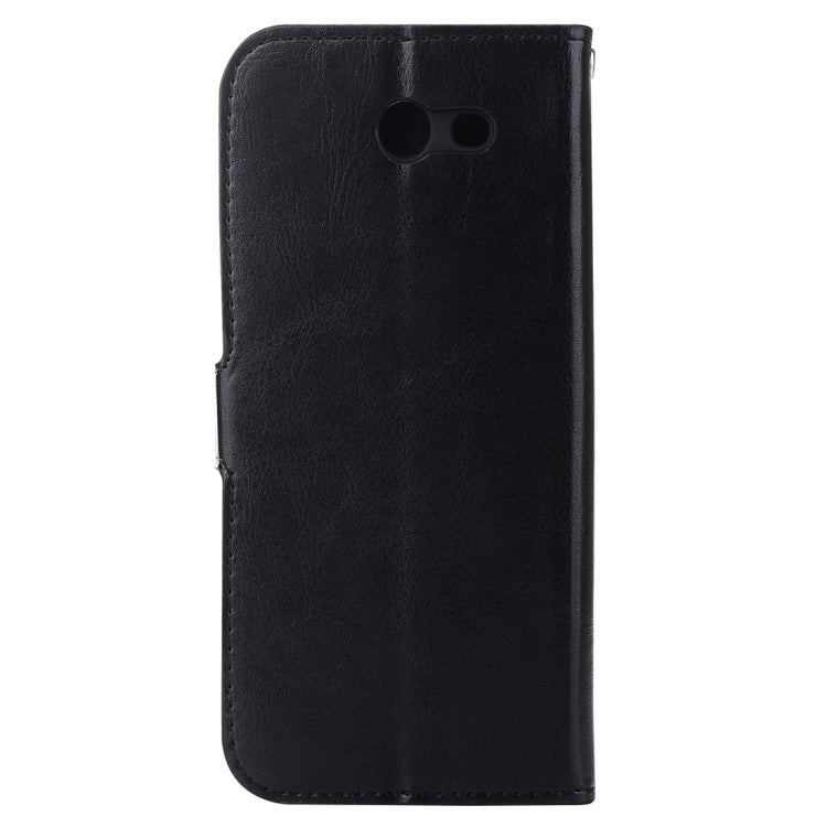 For Galaxy J3 (2017) (US Version) Crazy Horse Texture Horizontal Flip Leather Case with Holder & Card Slots & Wallet & Photo Frame