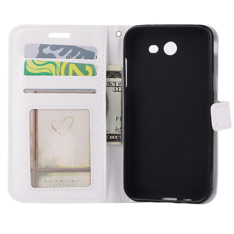 For Galaxy J3 (2017) (US Version) Crazy Horse Texture Horizontal Flip Leather Case with Holder & Card Slots & Wallet & Photo Frame