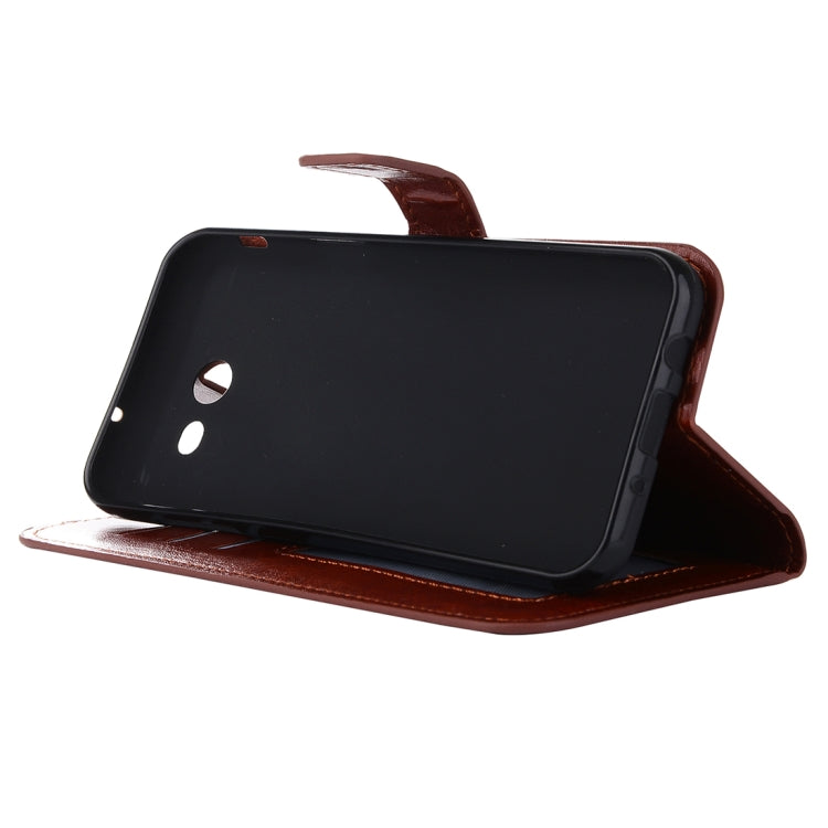 For Galaxy J3 (2017) (US Version) Crazy Horse Texture Horizontal Flip Leather Case with Holder & Card Slots & Wallet & Photo Frame