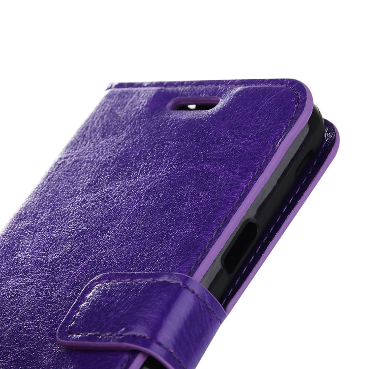 For Galaxy J7 (2017) (US Version) Crazy Horse Texture Horizontal Flip Leather Case with Holder & Card Slots & Wallet & Photo Frame