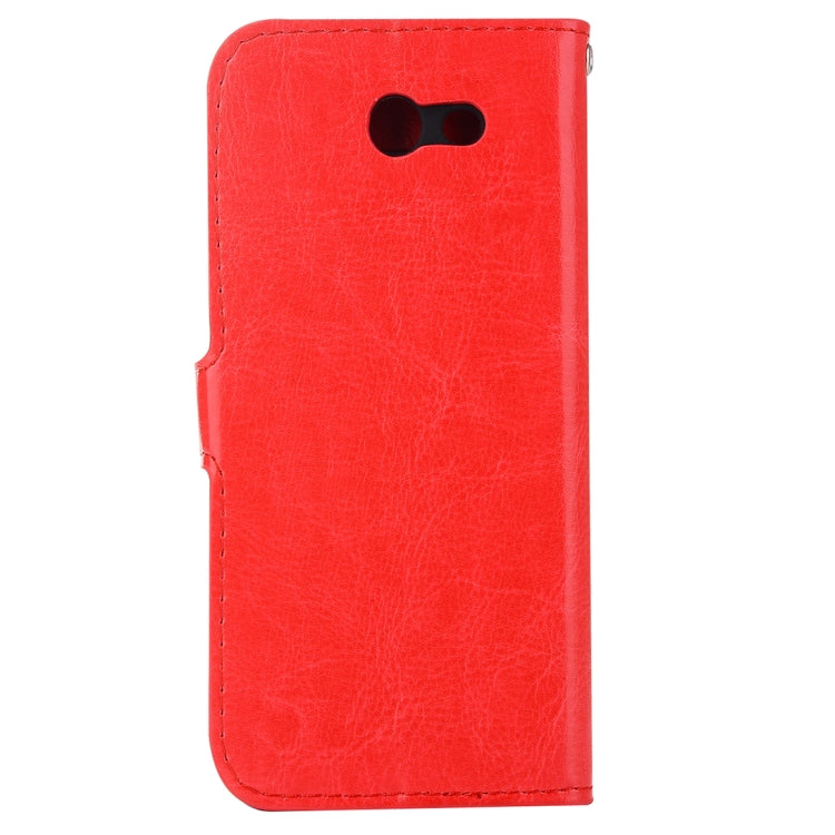 For Galaxy J7 (2017) (US Version) Crazy Horse Texture Horizontal Flip Leather Case with Holder & Card Slots & Wallet & Photo Frame