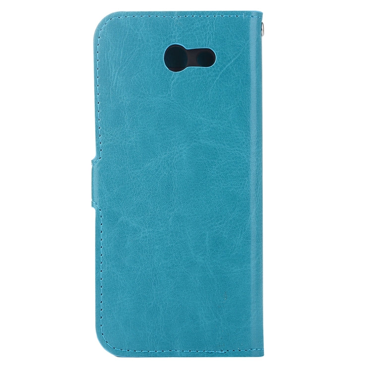 For Galaxy J5 (2017) (US Version) Crazy Horse Texture Horizontal Flip Leather Case with Holder & Card Slots & Wallet & Photo Frame