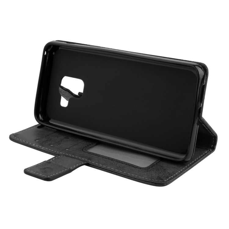 For Galaxy A8 (2018) Mandragora Pattern Crystal Encrusted Horizontal Flip Leather Case with Card Slot & Holder & Wallet & Lanyard