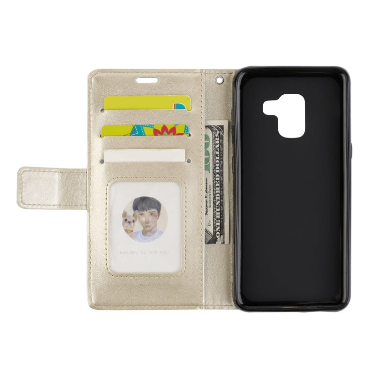 For Galaxy A8 (2018) Mandragora Pattern Crystal Encrusted Horizontal Flip Leather Case with Card Slot & Holder & Wallet & Lanyard
