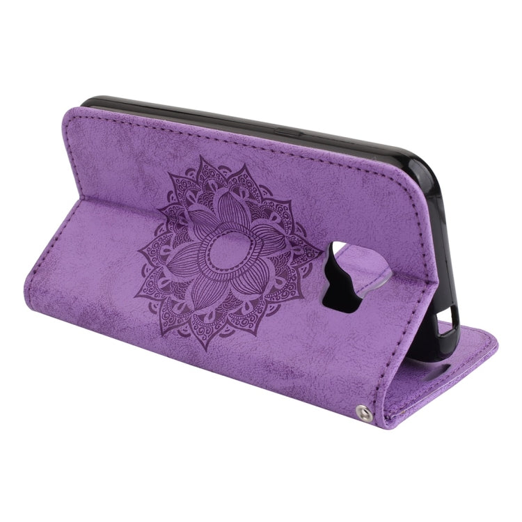 For Galaxy J2 Pro (2018) Mandragora Pattern Crystal Encrusted Horizontal Flip Leather Case with Card Slot & Holder & Wallet & Lanyard