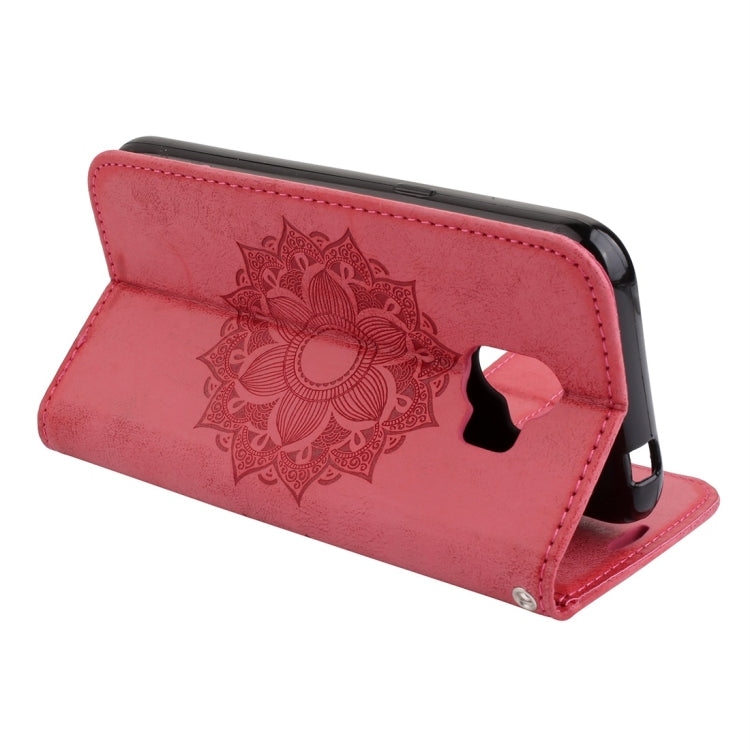 For Galaxy J2 Pro (2018) Mandragora Pattern Crystal Encrusted Horizontal Flip Leather Case with Card Slot & Holder & Wallet & Lanyard