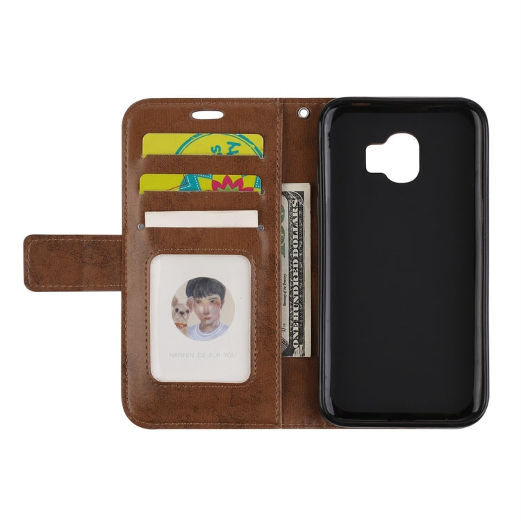 For Galaxy J2 Pro (2018) Mandragora Pattern Crystal Encrusted Horizontal Flip Leather Case with Card Slot & Holder & Wallet & Lanyard