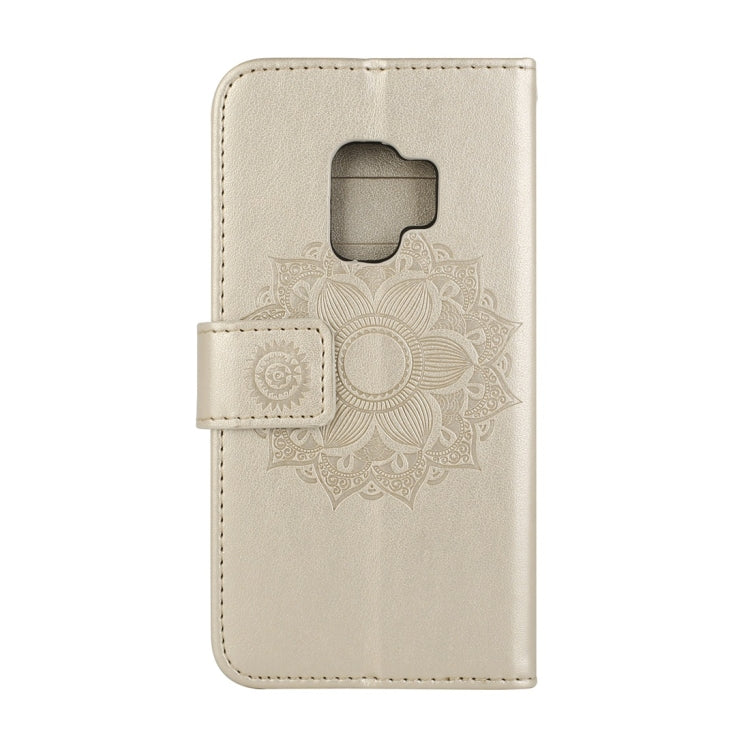 For Galaxy S9 Mandragora Pattern Crystal Encrusted Horizontal Flip Leather Case with Card Slot & Holder & Wallet & Lanyard