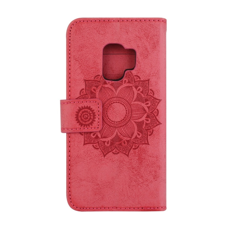 For Galaxy S9 Mandragora Pattern Crystal Encrusted Horizontal Flip Leather Case with Card Slot & Holder & Wallet & Lanyard