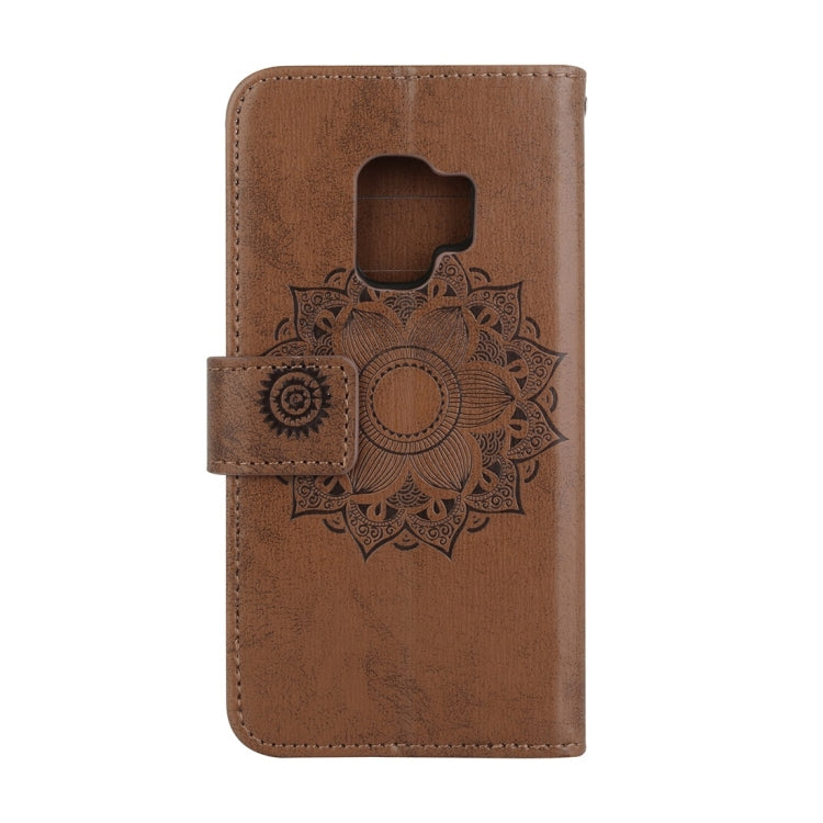 For Galaxy S9 Mandragora Pattern Crystal Encrusted Horizontal Flip Leather Case with Card Slot & Holder & Wallet & Lanyard
