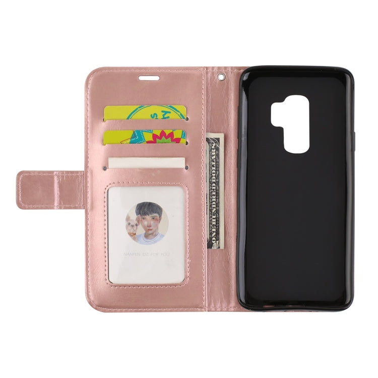 For Galaxy S9+ Mandragora Pattern Crystal Encrusted Horizontal Flip Leather Case with Card Slot & Holder & Wallet & Lanyard
