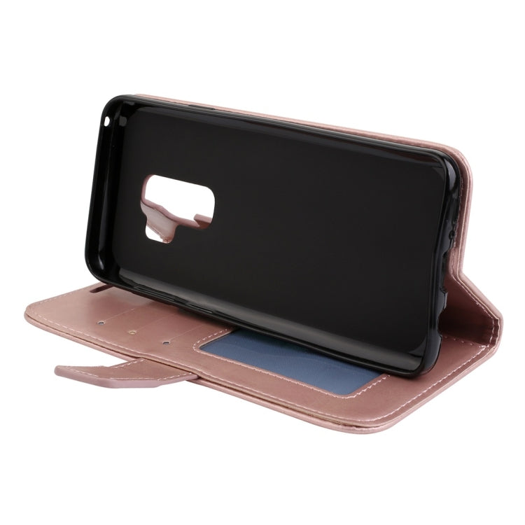 For Galaxy S9+ Mandragora Pattern Crystal Encrusted Horizontal Flip Leather Case with Card Slot & Holder & Wallet & Lanyard