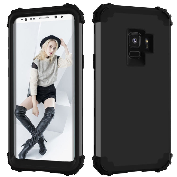 For Galaxy S9 Dropproof 3 in 1 No Gap in the Middle Silicone Sleeve Protective Case