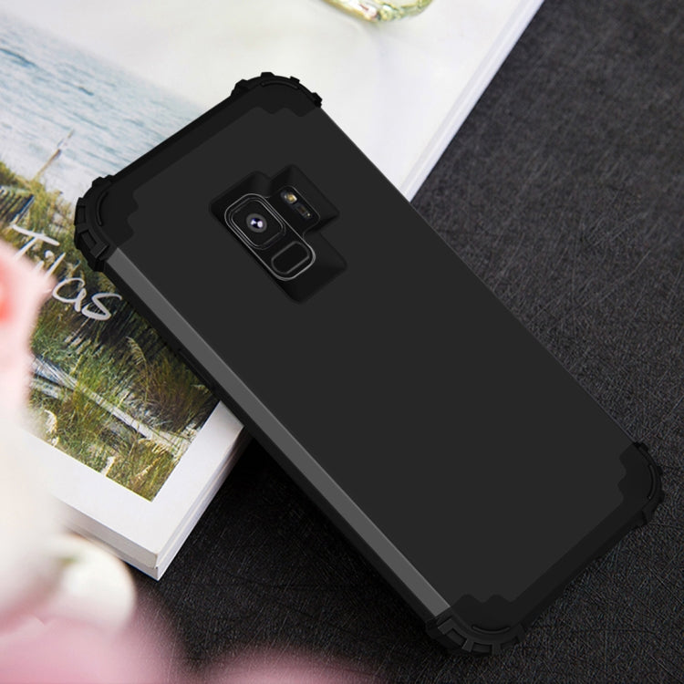 For Galaxy S9 Dropproof 3 in 1 No Gap in the Middle Silicone Sleeve Protective Case