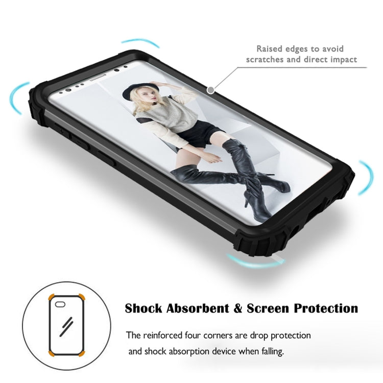 For Galaxy S9 Dropproof 3 in 1 No Gap in the Middle Silicone Sleeve Protective Case