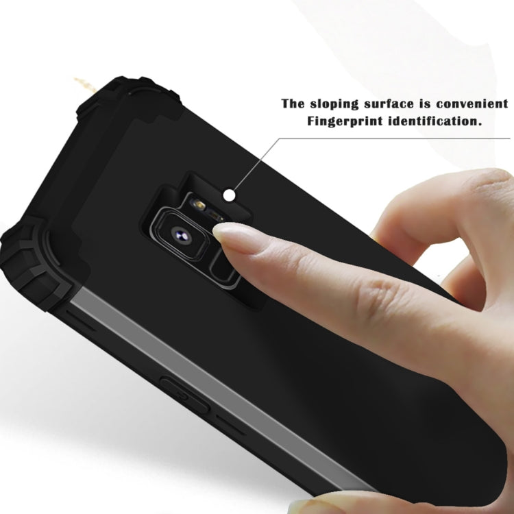 For Galaxy S9 Dropproof 3 in 1 No Gap in the Middle Silicone Sleeve Protective Case
