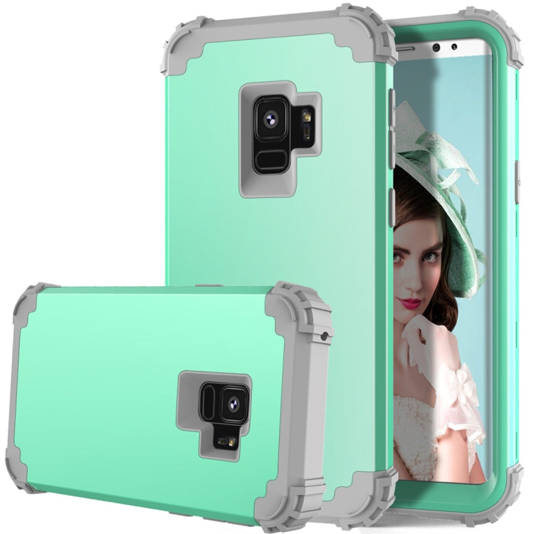 For Galaxy S9 Dropproof 3 in 1 No Gap in the Middle Silicone Sleeve Protective Case