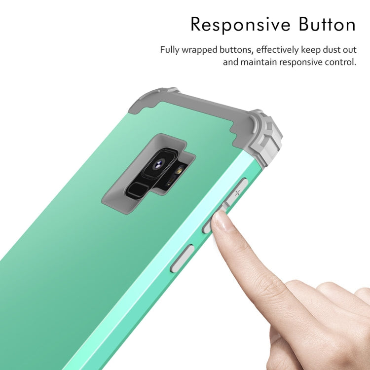 For Galaxy S9 Dropproof 3 in 1 No Gap in the Middle Silicone Sleeve Protective Case