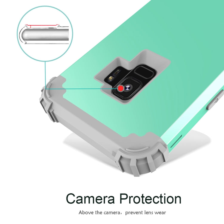 For Galaxy S9 Dropproof 3 in 1 No Gap in the Middle Silicone Sleeve Protective Case