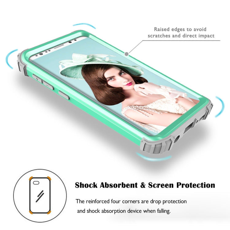 For Galaxy S9 Dropproof 3 in 1 No Gap in the Middle Silicone Sleeve Protective Case
