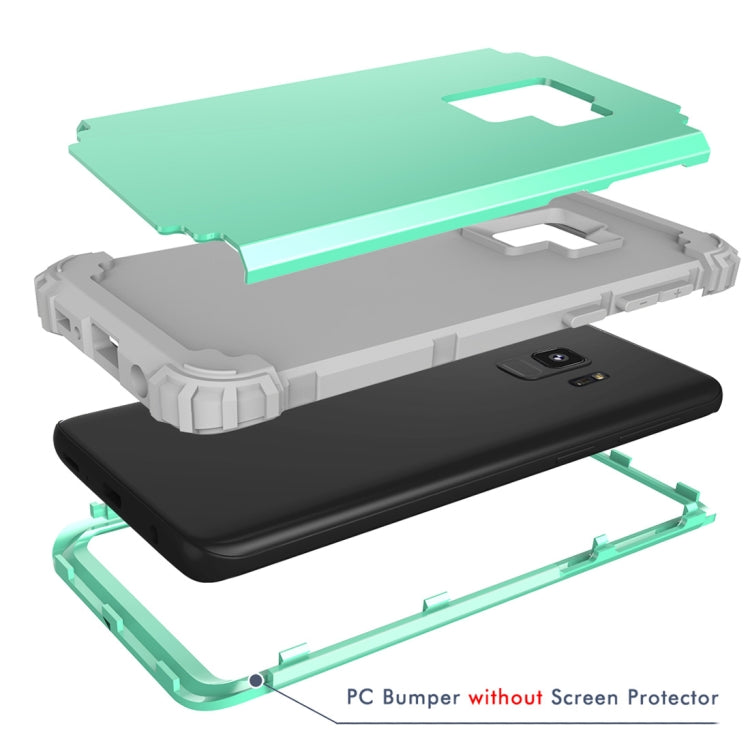 For Galaxy S9 Dropproof 3 in 1 No Gap in the Middle Silicone Sleeve Protective Case