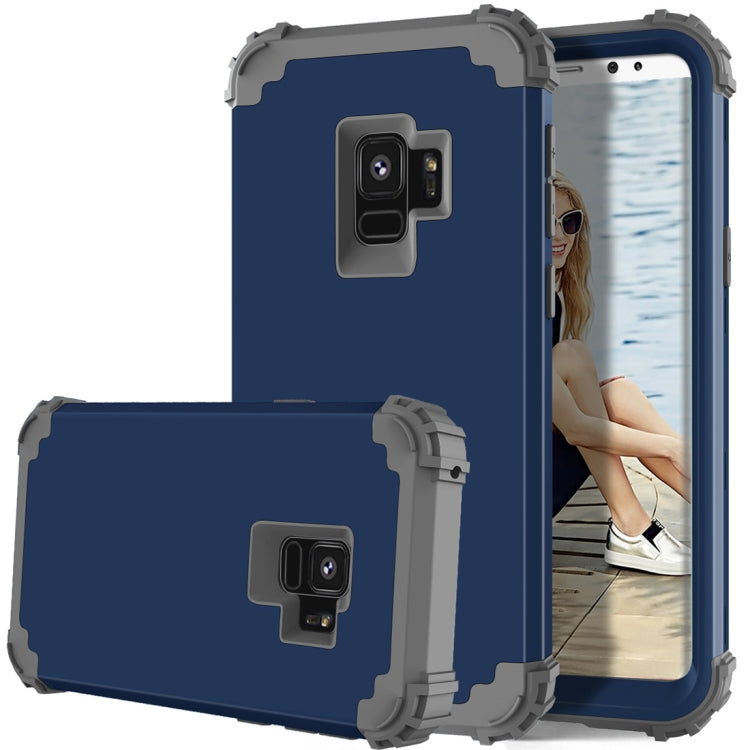 For Galaxy S9 Dropproof 3 in 1 No Gap in the Middle Silicone Sleeve Protective Case