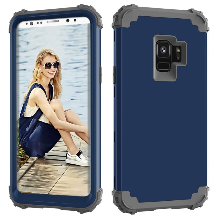 For Galaxy S9 Dropproof 3 in 1 No Gap in the Middle Silicone Sleeve Protective Case