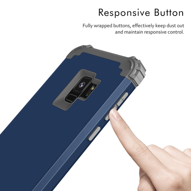 For Galaxy S9 Dropproof 3 in 1 No Gap in the Middle Silicone Sleeve Protective Case