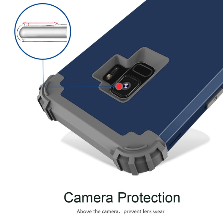 For Galaxy S9 Dropproof 3 in 1 No Gap in the Middle Silicone Sleeve Protective Case