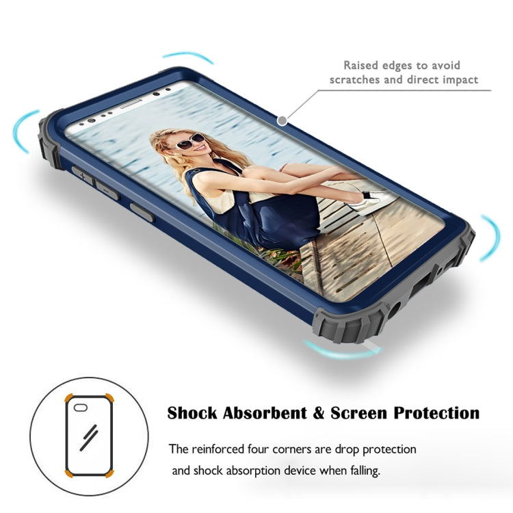 For Galaxy S9 Dropproof 3 in 1 No Gap in the Middle Silicone Sleeve Protective Case