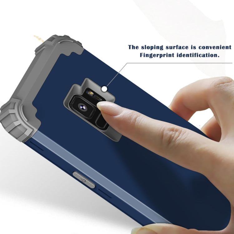 For Galaxy S9 Dropproof 3 in 1 No Gap in the Middle Silicone Sleeve Protective Case