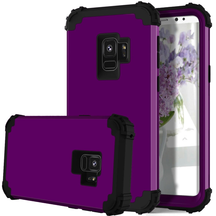 For Galaxy S9 Dropproof 3 in 1 No Gap in the Middle Silicone Sleeve Protective Case